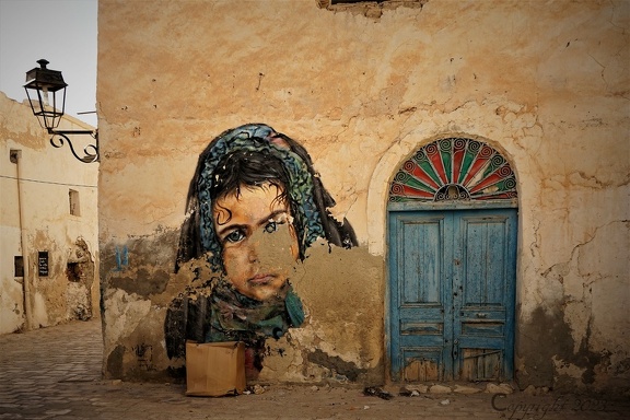 street art  ruelle de Houmt  Souk Tunisie