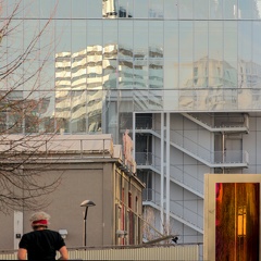 Reflet du chaos de la ville